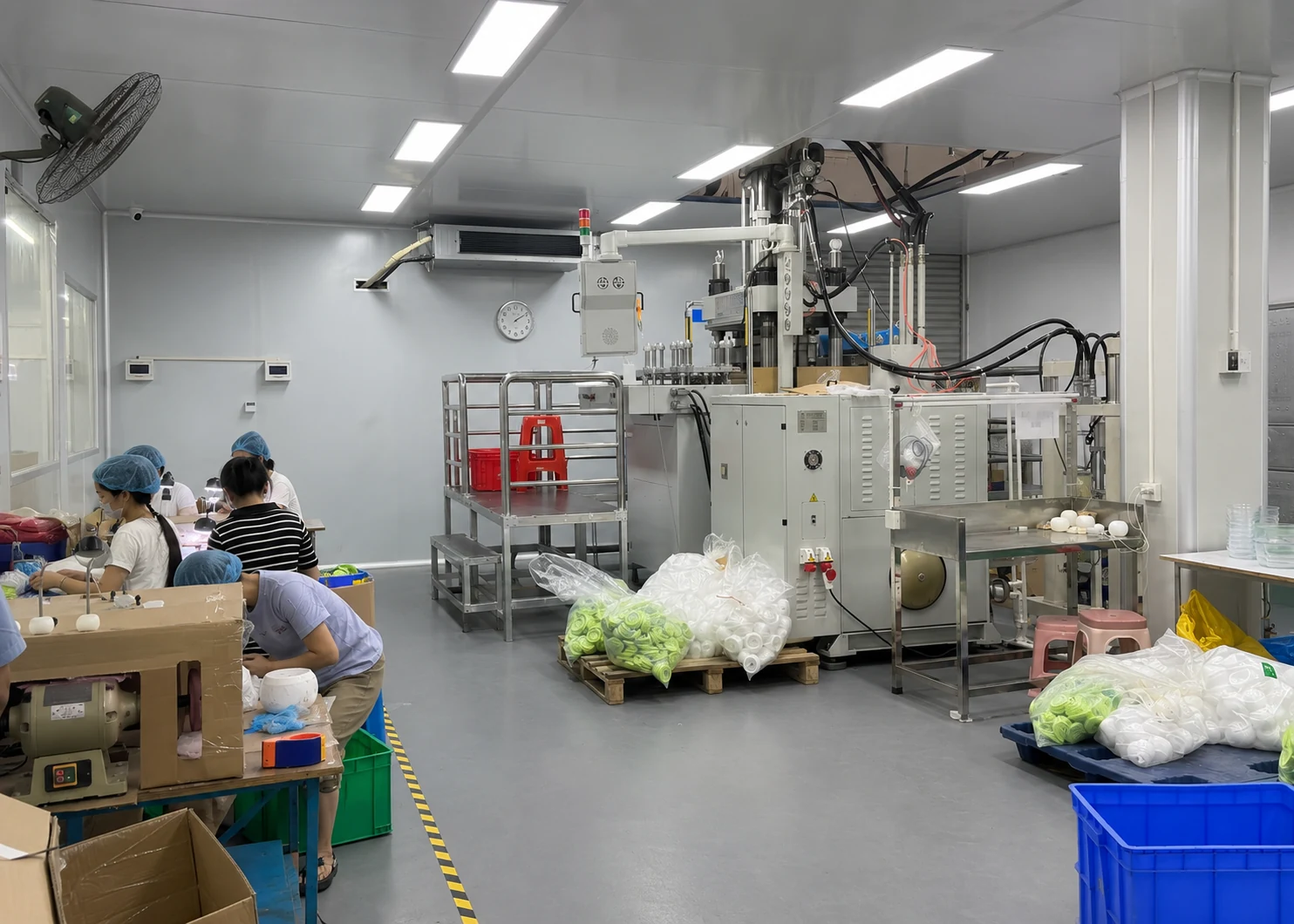 Liquid silicone production workshop supporting NANOSO projects